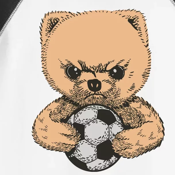 Soccer Angry Teddy Bear Cute Toddler Fine Jersey T-Shirt