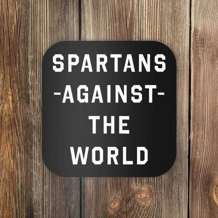 Spartans Against the World VNeck Coaster