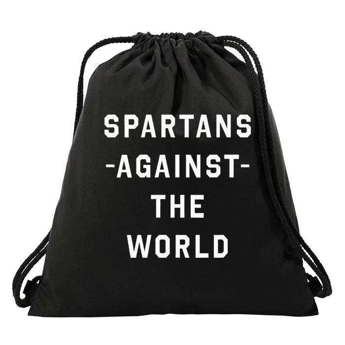 Spartans Against the World VNeck Drawstring Bag