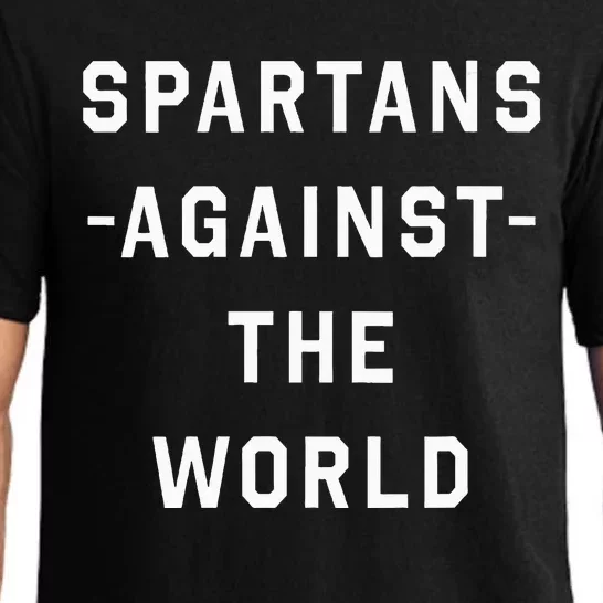 Spartans Against the World VNeck Pajama Set