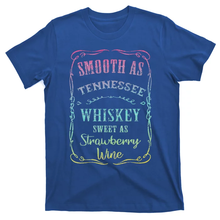 Smooth As Tennessee Whiskey Humour Vacation T-Shirt