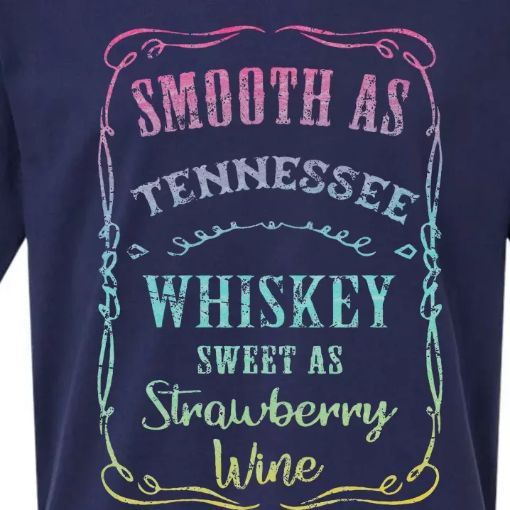 Smooth As Tennessee Whiskey Humour Vacation Sueded Cloud Jersey T-Shirt