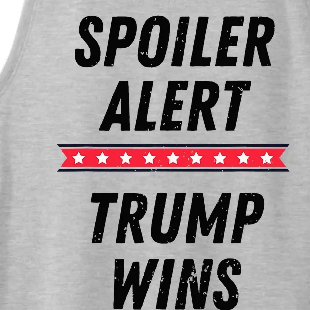 Spoiler Alert Trump Wins 2024 Presidential Election Ladies Tri-Blend Wicking Tank