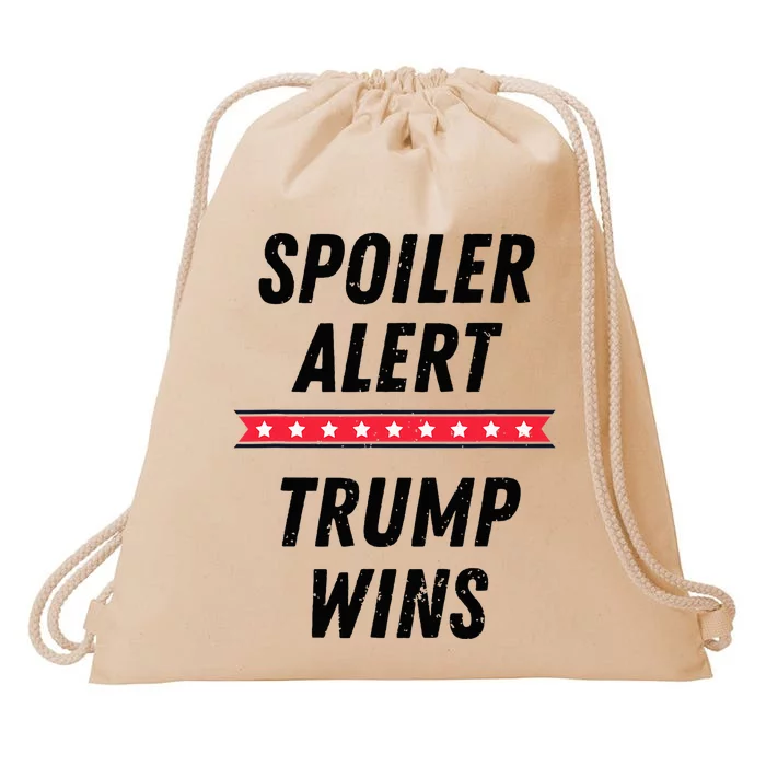 Spoiler Alert Trump Wins 2024 Presidential Election Drawstring Bag