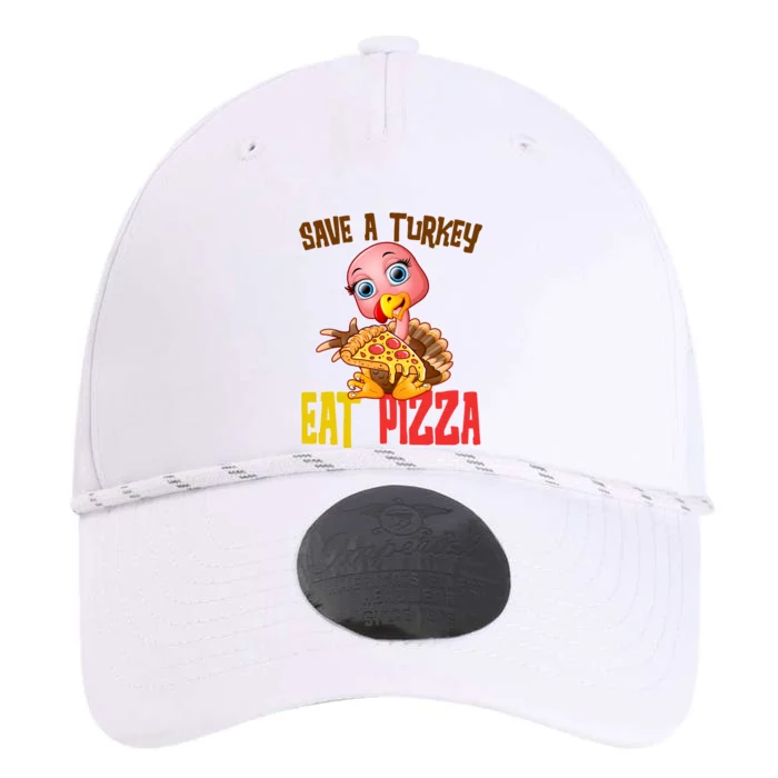 Save A Turkey Eat Pizza Funny Thanksgiving Performance The Dyno Cap