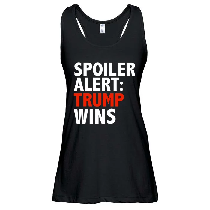 Spoiler Alert Trump Wins Donald Trump President Race Ladies Essential Flowy Tank