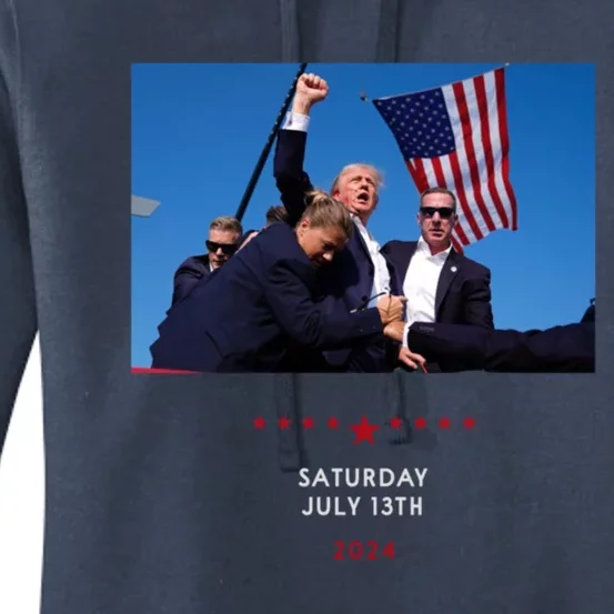 Shooting At Trump Rally In Pennsylvania Gift Women's Pullover Hoodie