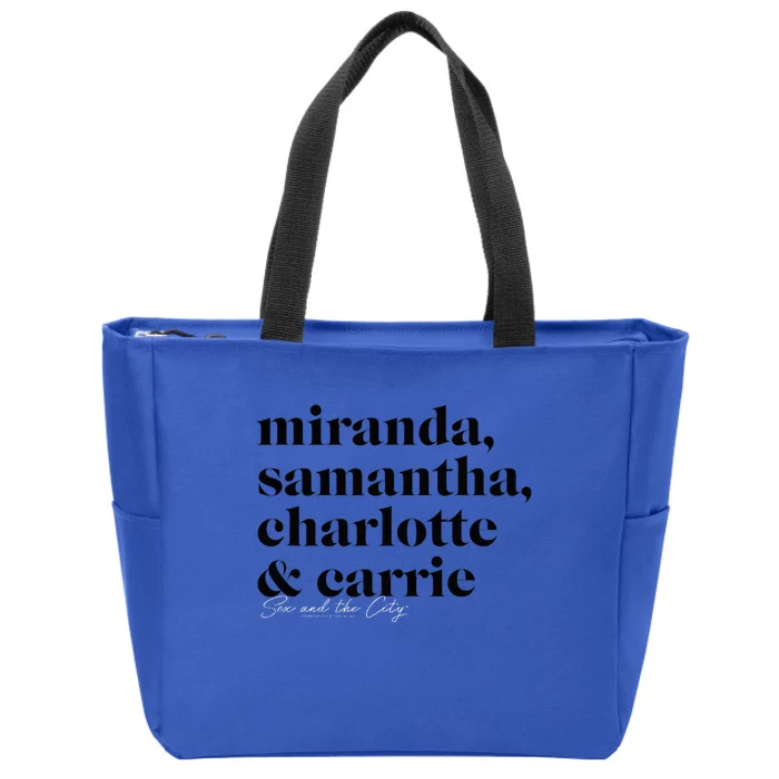 Sex And The City Miranda Samantha Charlotte & Carrie Zip Tote Bag