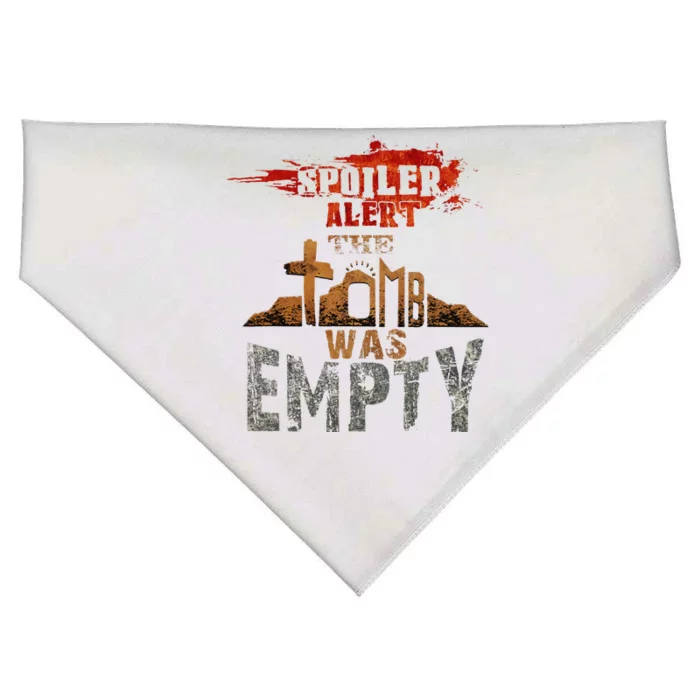 Spoiler Alert The Tomb Was Empty Luke 2424 Easter Funny USA-Made Doggie Bandana