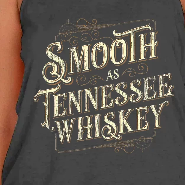 Smooth As Tennessee Whiskey Country Women's Knotted Racerback Tank