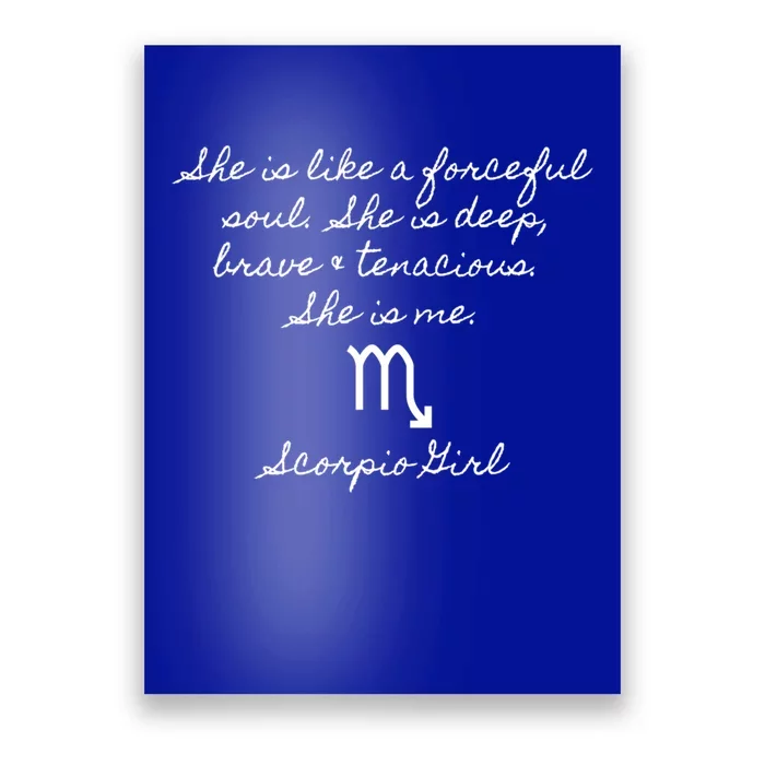 Scorpio Astrology Traits Gift Poster