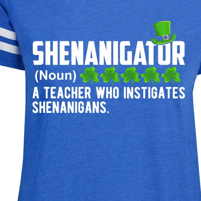 Shenanigator A Teacher Who Instigates Shenanigans Gift Enza Ladies Jersey Football T-Shirt