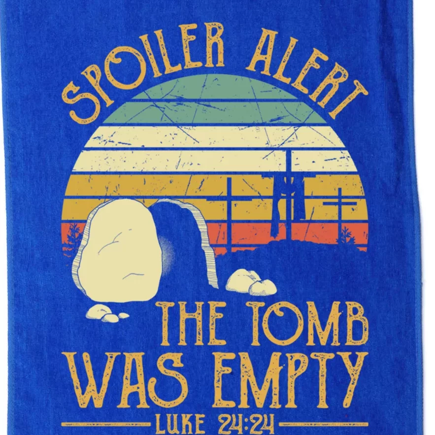 Spoiler Alert Tomb Was Empty Gift Easter Gift Christian Gift Platinum Collection Golf Towel