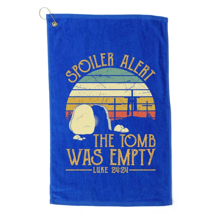 Spoiler Alert Tomb Was Empty Gift Easter Gift Christian Gift Platinum Collection Golf Towel