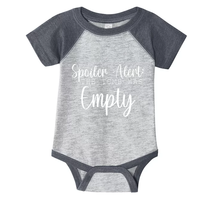 Spoiler Alert The Tomb Was Empty Luke 24:24 Infant Baby Jersey Bodysuit