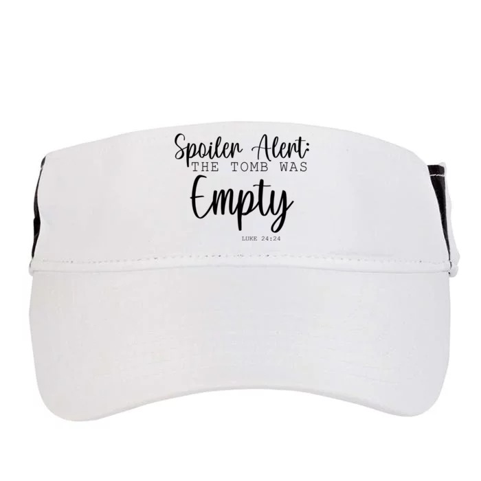 Spoiler Alert The Tomb Was Empty Luke 24:24 Adult Drive Performance Visor