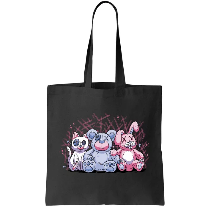 Stuffed Animals Trio Tote Bag