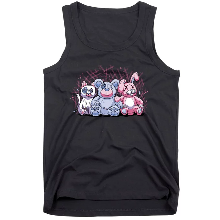 Stuffed Animals Trio Tank Top