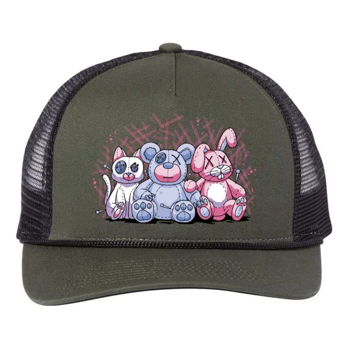 Stuffed Animals Trio Retro Rope Trucker Hat Cap