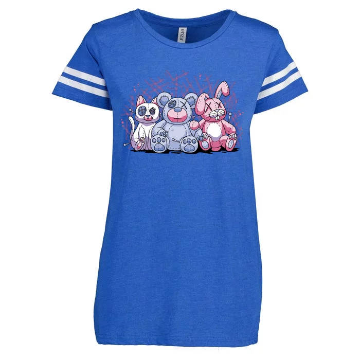 Stuffed Animals Trio Enza Ladies Jersey Football T-Shirt