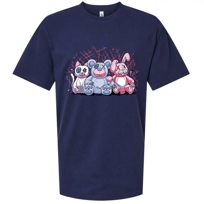 Stuffed Animals Trio Sueded Cloud Jersey T-Shirt