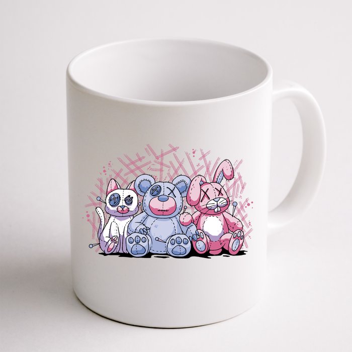 Stuffed Animals Trio Front & Back Coffee Mug