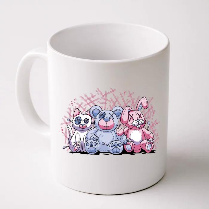 Stuffed Animals Trio Front & Back Coffee Mug