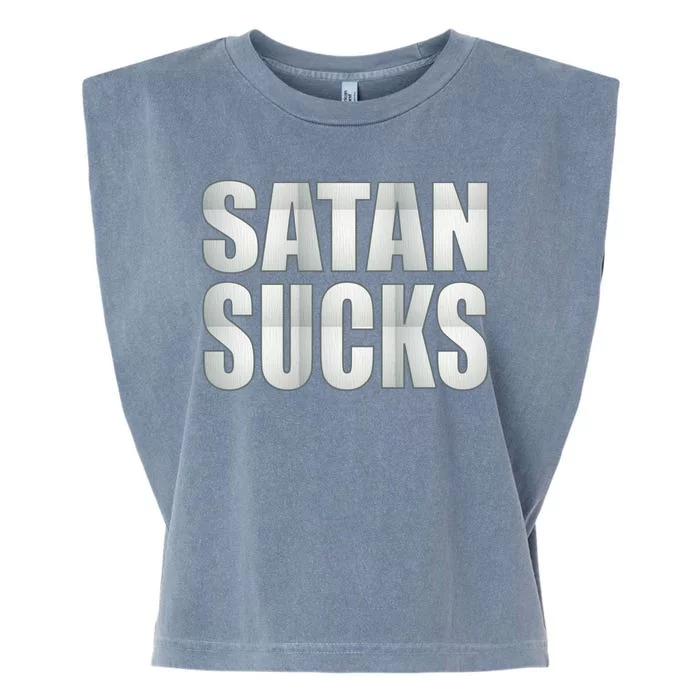 Satan Sucks Garment-Dyed Women's Muscle Tee