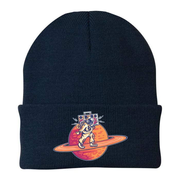 Saturn Astronaut Music Knit Cap Winter Beanie