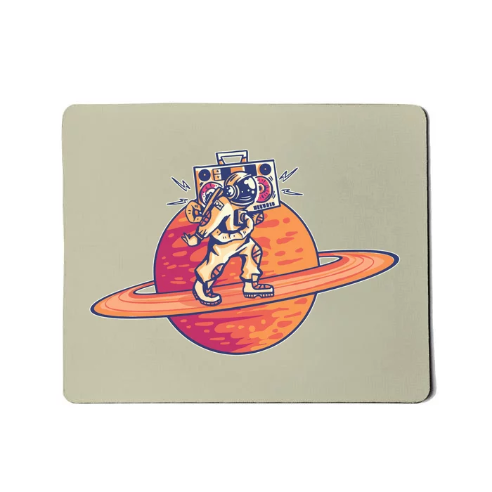 Saturn Astronaut Music Mousepad