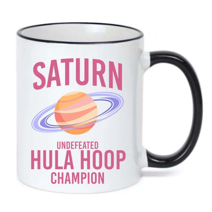 Saturn Undefeated Hula Hoop Black Color Changing Mug