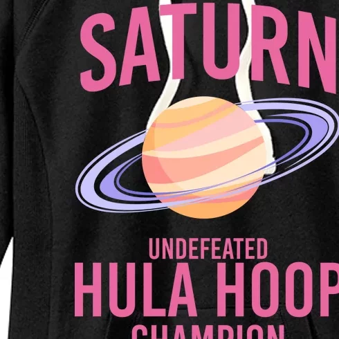 Saturn Undefeated Hula Hoop Women's Fleece Hoodie