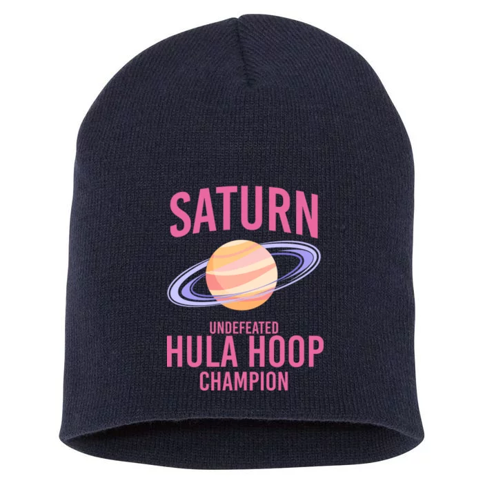 Saturn Undefeated Hula Hoop Short Acrylic Beanie