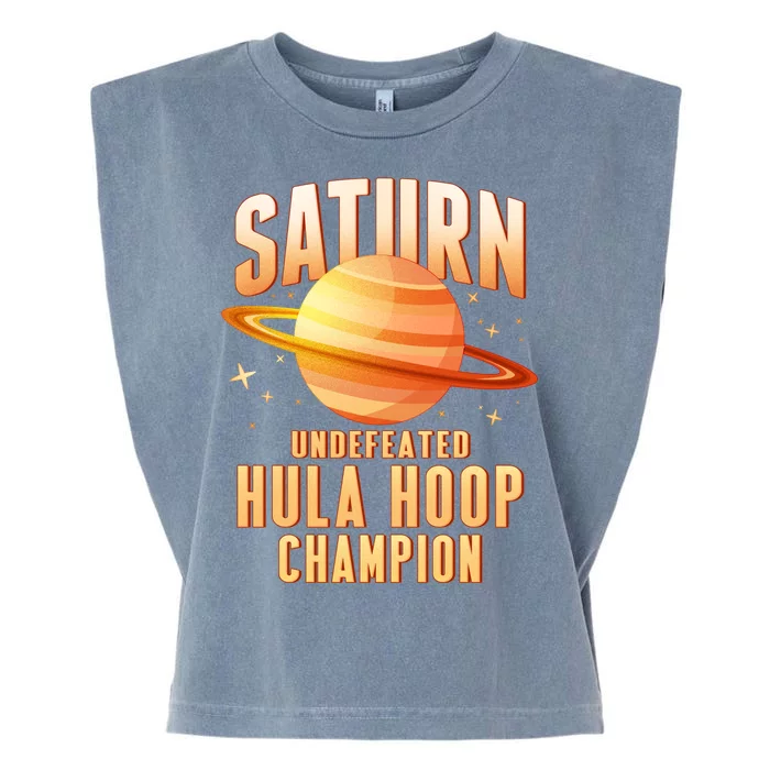 Saturn Undefeated Hula Hoop Champion Garment-Dyed Women's Muscle Tee