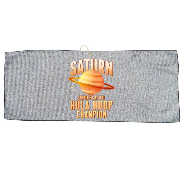 Saturn Undefeated Hula Hoop Champion Large Microfiber Waffle Golf Towel