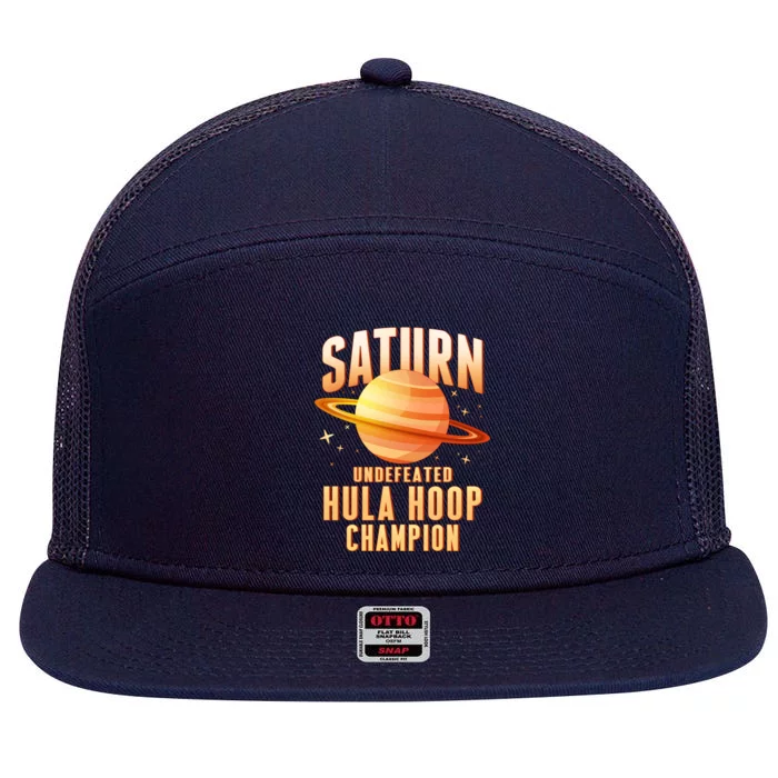 Saturn Undefeated Hula Hoop Champion 7 Panel Mesh Trucker Snapback Hat