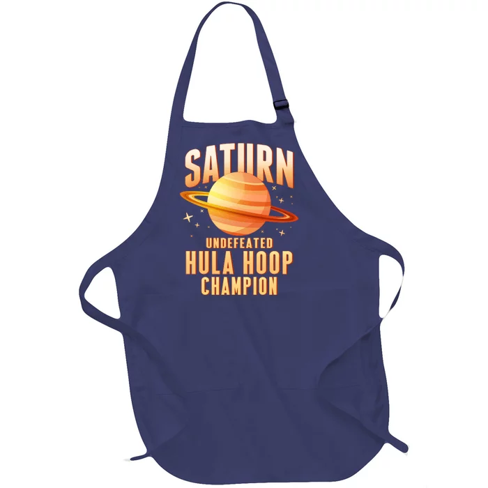 Saturn Undefeated Hula Hoop Champion Full-Length Apron With Pocket