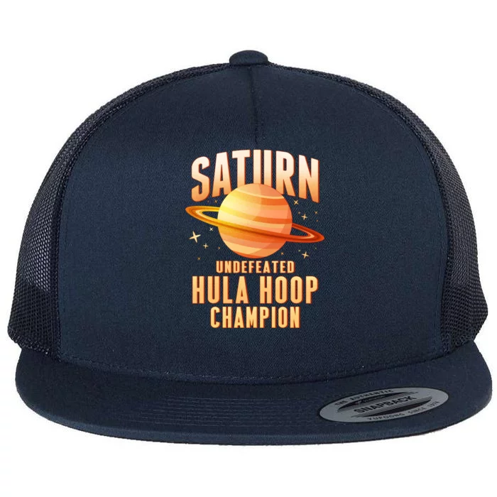 Saturn Undefeated Hula Hoop Champion Flat Bill Trucker Hat