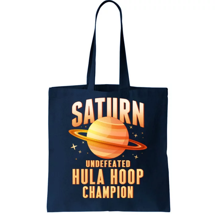 Saturn Undefeated Hula Hoop Champion Tote Bag