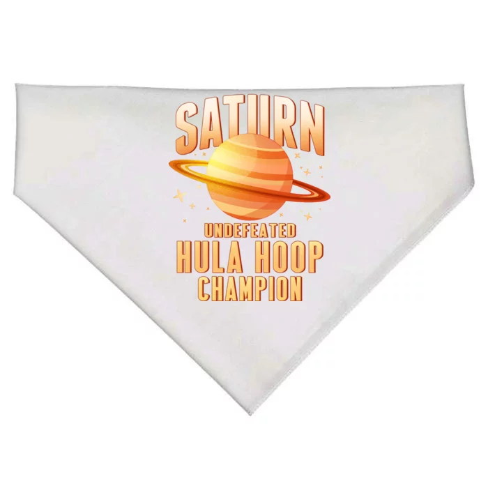 Saturn Undefeated Hula Hoop Champion USA-Made Doggie Bandana