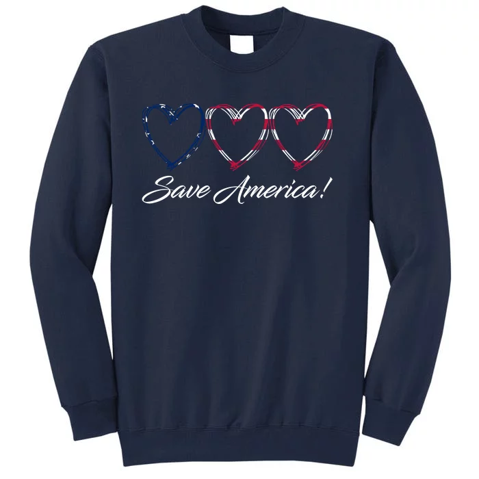 Save America USA Heart Tall Sweatshirt