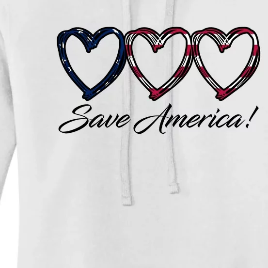 Save America USA Heart Women's Pullover Hoodie