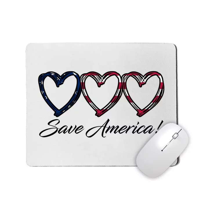 Save America USA Heart Mousepad