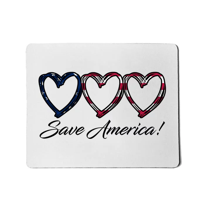 Save America USA Heart Mousepad