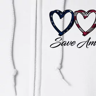 Save America USA Heart Full Zip Hoodie