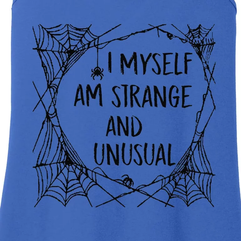 Strange And Unusual Spooky Spider Halloween 80s 90s Fans Ladies Essential Tank