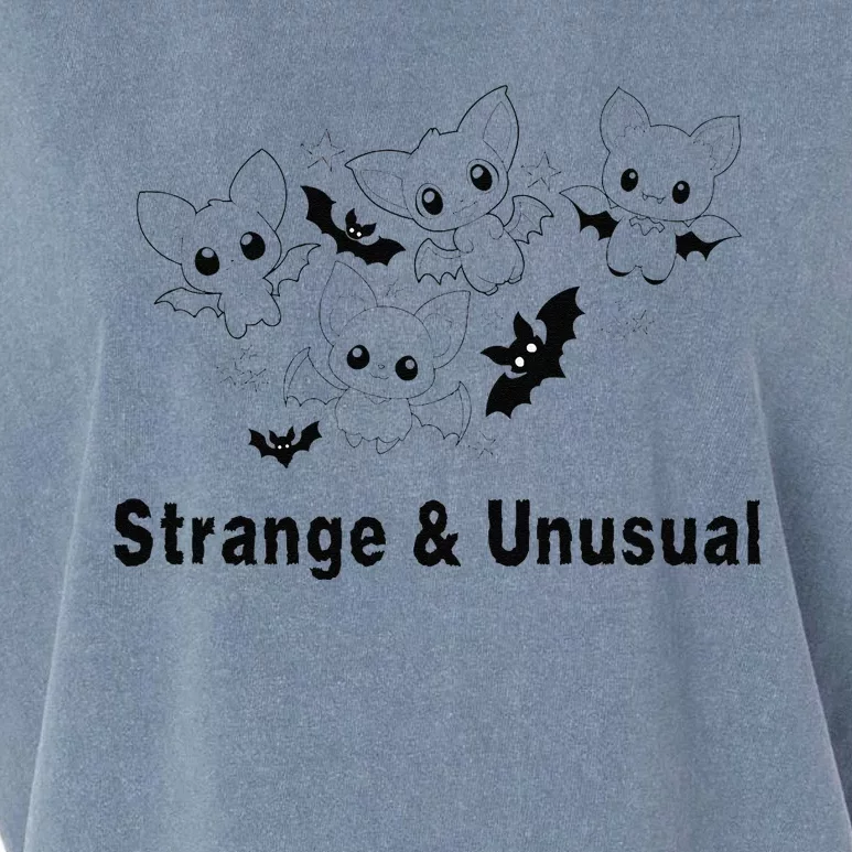 Strange And Unusual Halloween Bats Animie Garment-Dyed Women's Muscle Tee