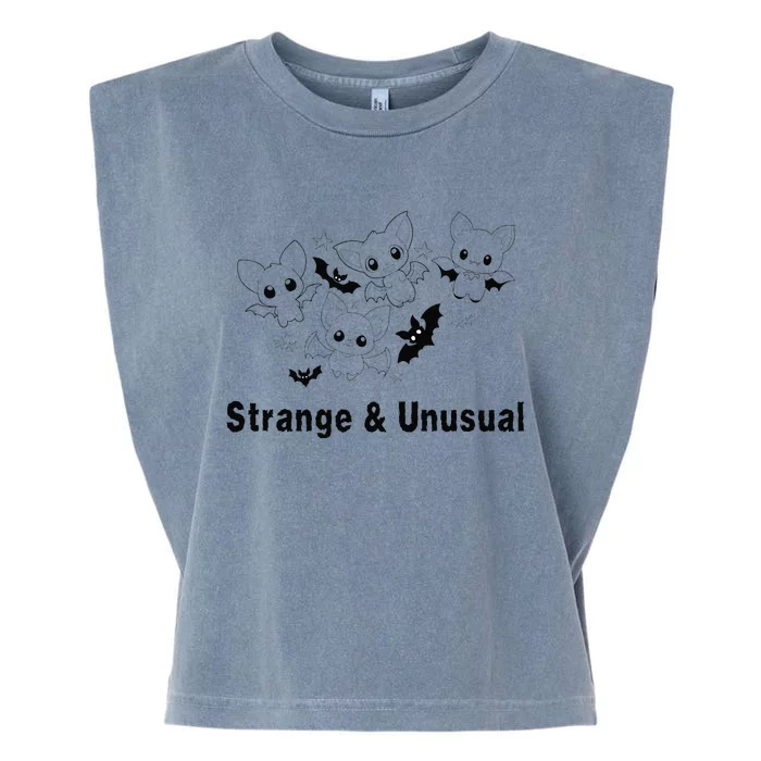 Strange And Unusual Halloween Bats Animie Garment-Dyed Women's Muscle Tee