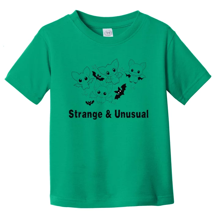 Strange And Unusual Halloween Bats Animie Toddler T-Shirt