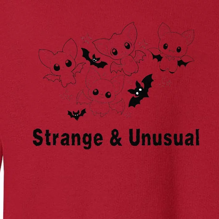 Strange And Unusual Halloween Bats Animie Toddler Sweatshirt